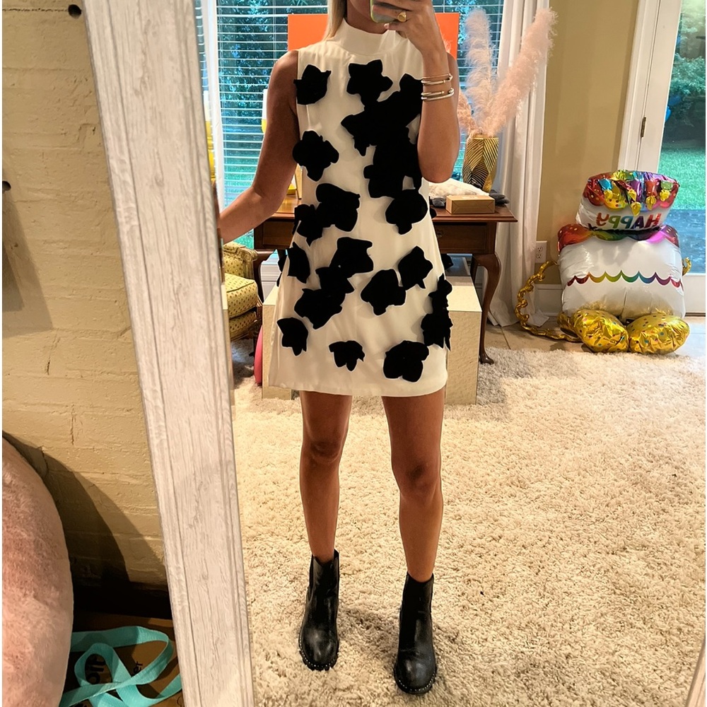 3D floral dress